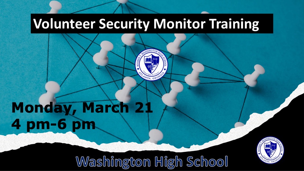 JETOutreach's tweet photo. Booker T Washington-Volunteer Security Monitoring Training Mon. March 21, 4 pm-6 pm
Link to sign up https://t.co/PbNf8cWDUR https://t.co/TxSA0lYaxC