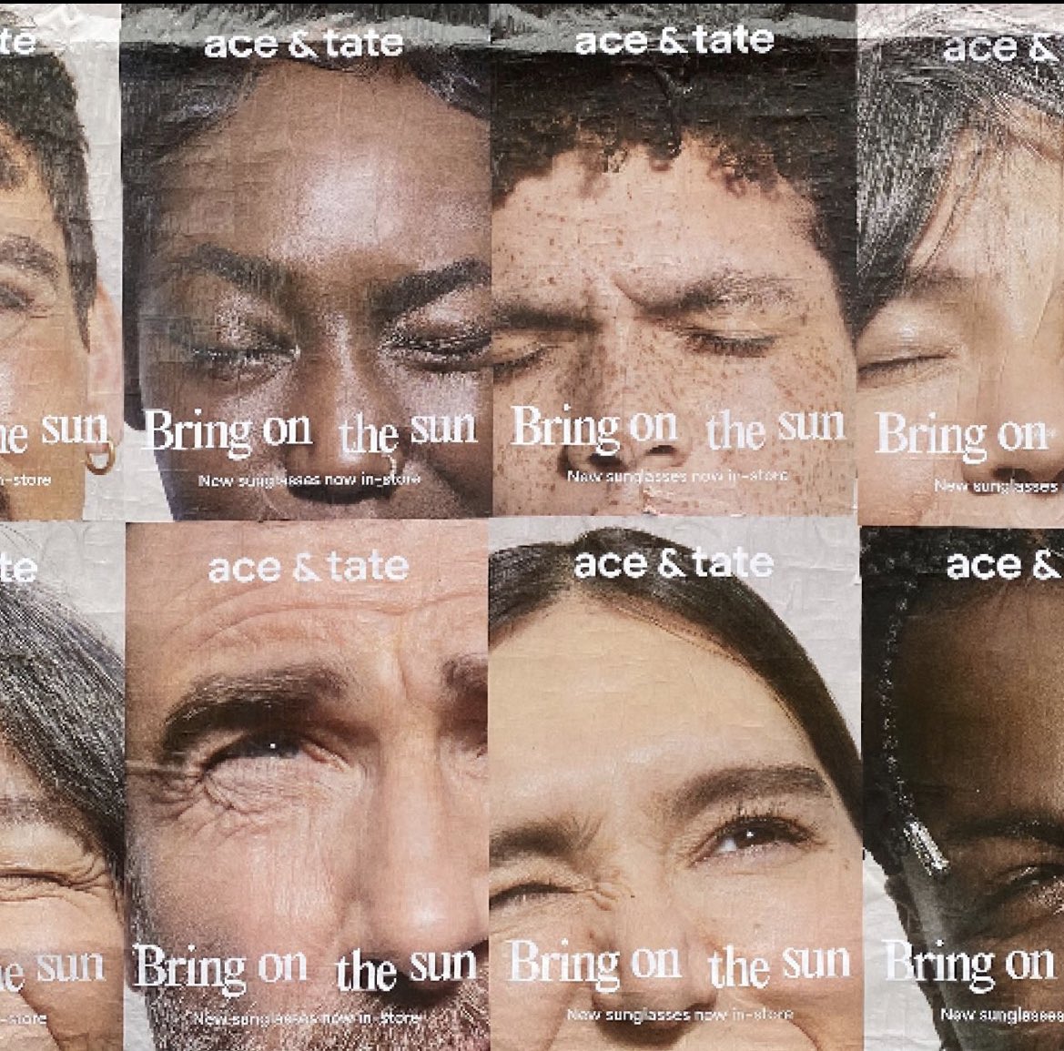 misterhodson's tweet photo. Really liking this sunglasses campaign that doesn’t show any sunglasses. Surprising and nicely shot, it stands out a mile. I think this is what they mean when they describe clients as “brave”. https://t.co/d0MikSOooc