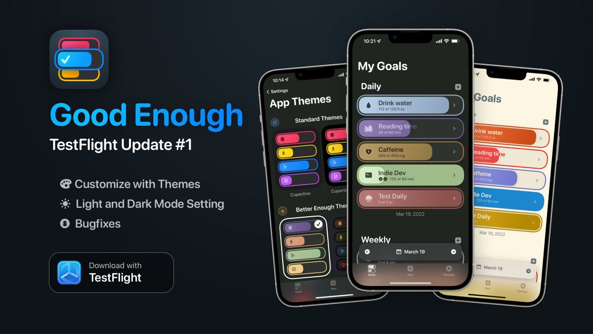 Good Enough Goals tweet media