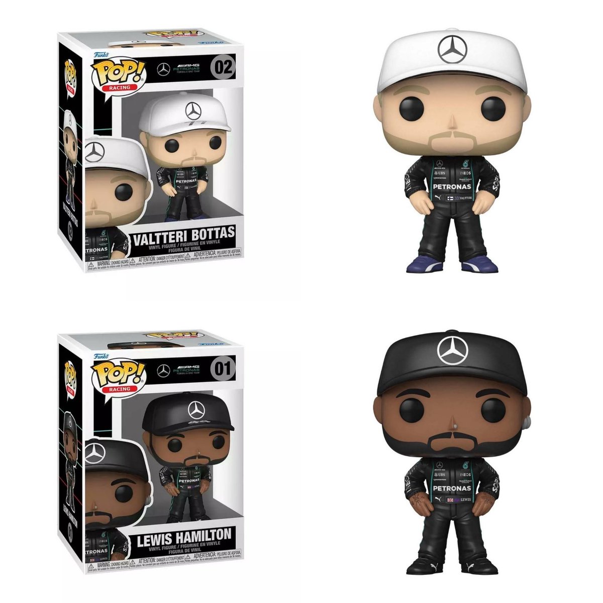 TeamPopFr's tweet photo. Une bonne nouvelle pour les amateurs du sport automobile de #LaF1 funko a commencé à créer deux pilotes de l'écurie Mercedes en présence de #ValtteriBottas et #LewisHamilton. https://t.co/Vi412GSt4H