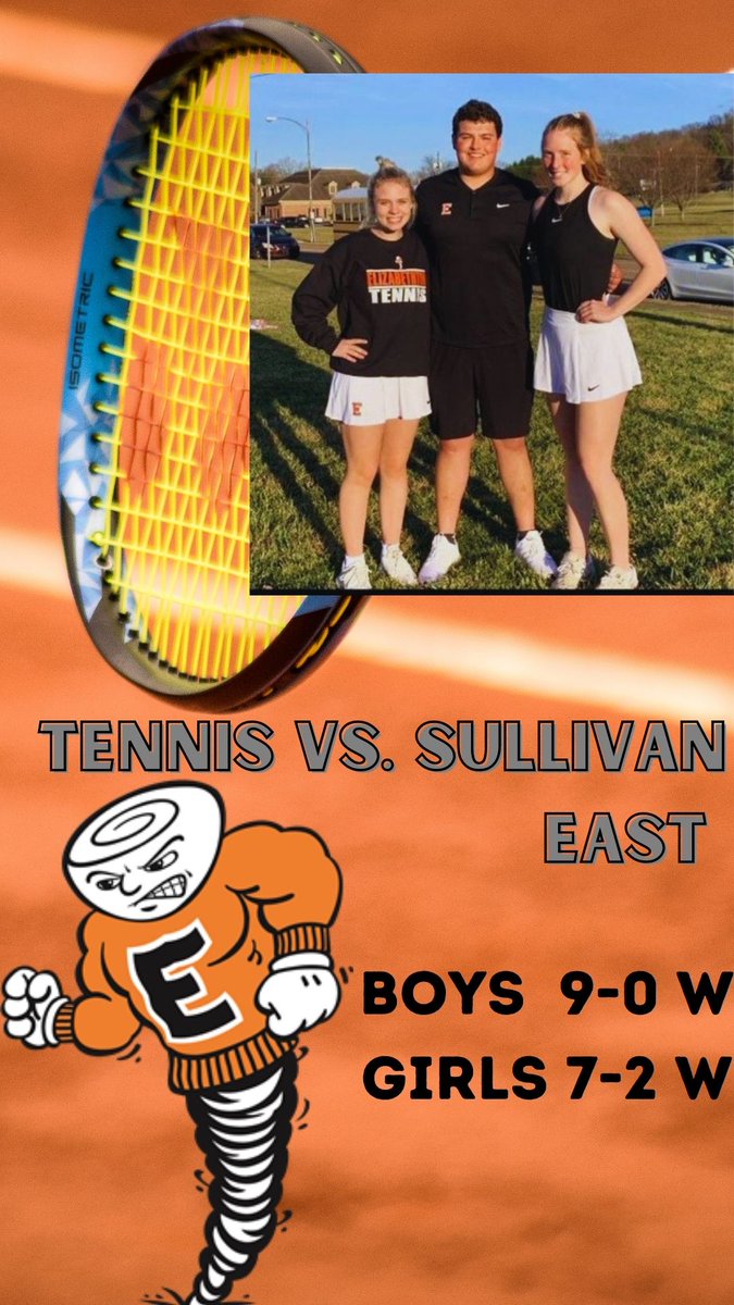 Tennis won both matches vs Sullivan East on Thursday, March 17th... Great Job!