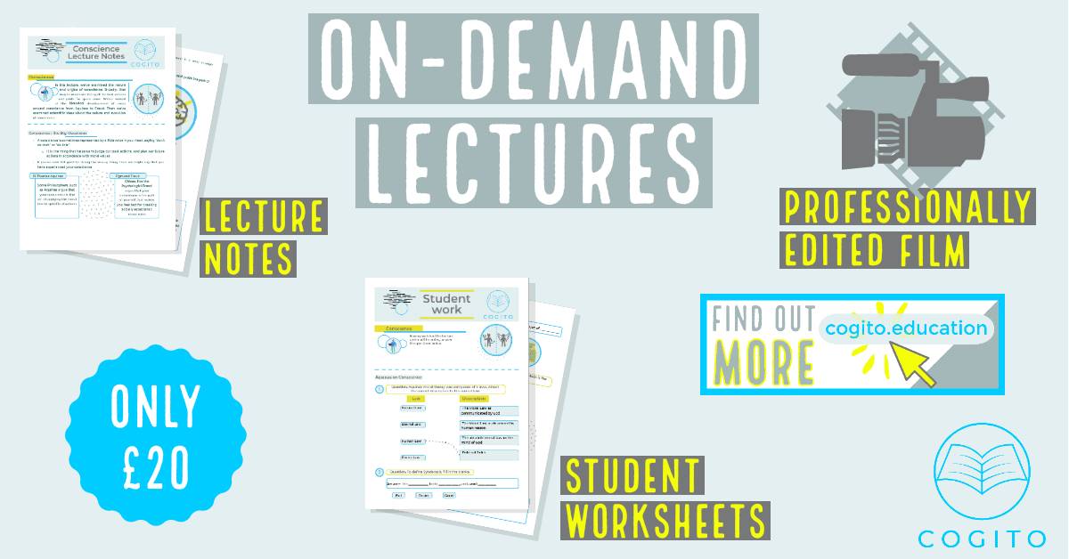 All lectures include so much for the price. Check them out at cogito.education/shop
