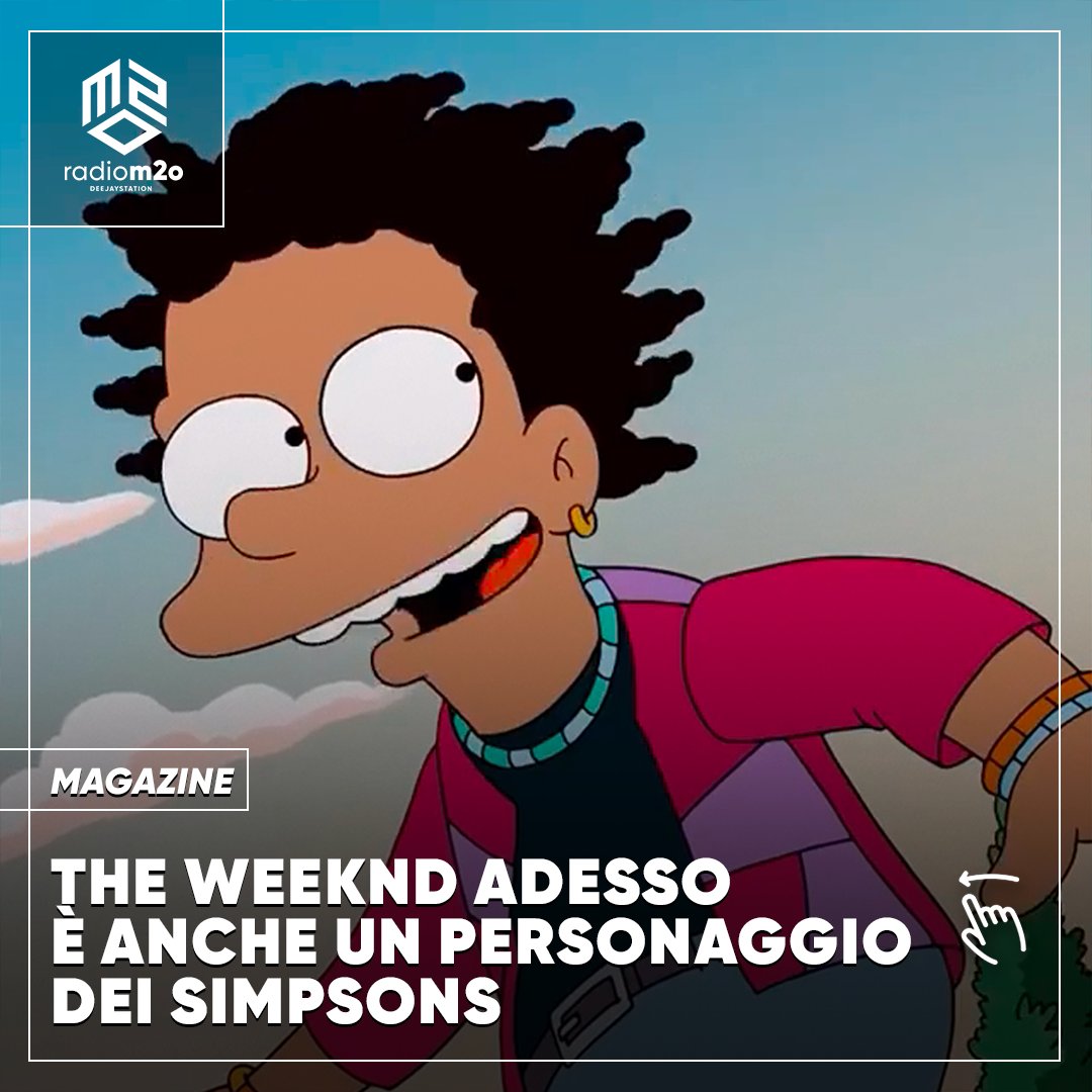 radio_m2o's tweet photo. #TheWeeknd è la nuova star del momento a partecipare come guest per un episodio dei #Simpsons!

#TheSimpsons #Bart #TvShow #theweekndmemes #theweekndfans https://t.co/FMp8vBEo40
