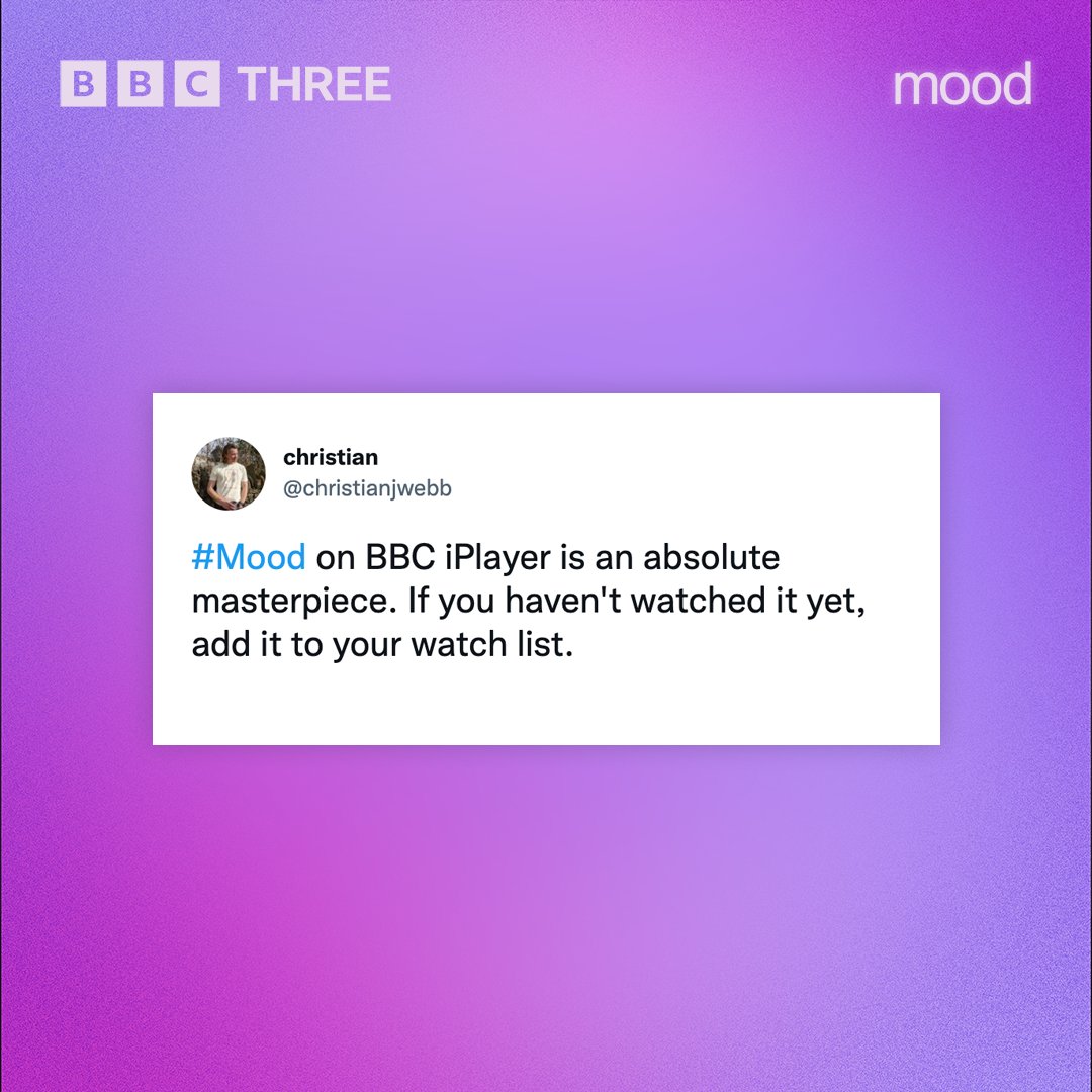 bbcthree's tweet photo. Check out what people are saying about the new #MoodSeries created by Nicole Lecky. You don’t want to miss this one

Stream the whole series on @BBCiPlayer now https://t.co/BE4GGcyKKQ