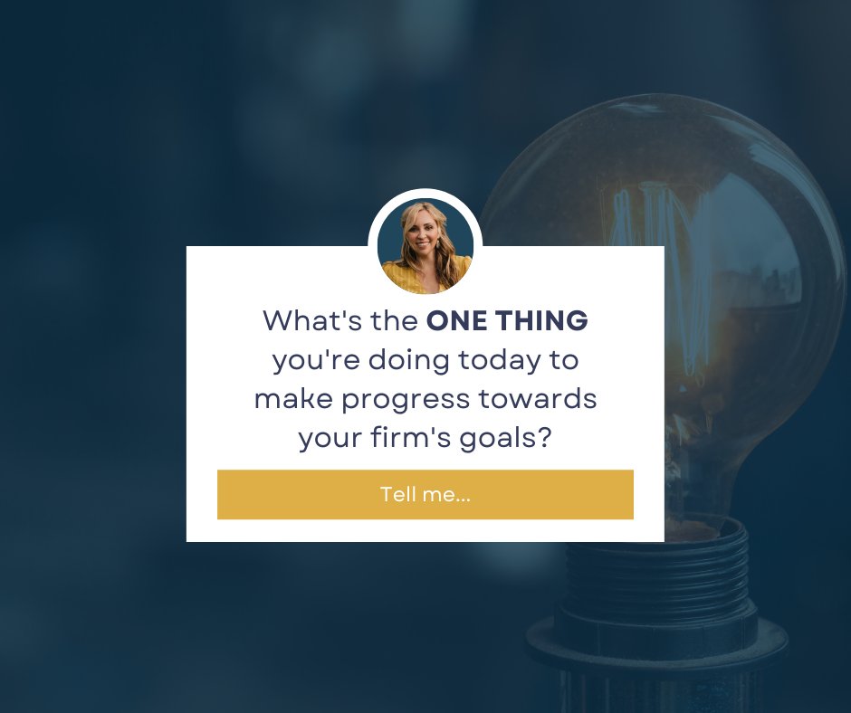 FirmInnovators's tweet photo. Success is built on both focus and prioritization. What's the #ONEthing you can do today that will help move the needle forward? #lawfirm #legalmarketing #smalllaw https://t.co/aLdRrzWC6Q