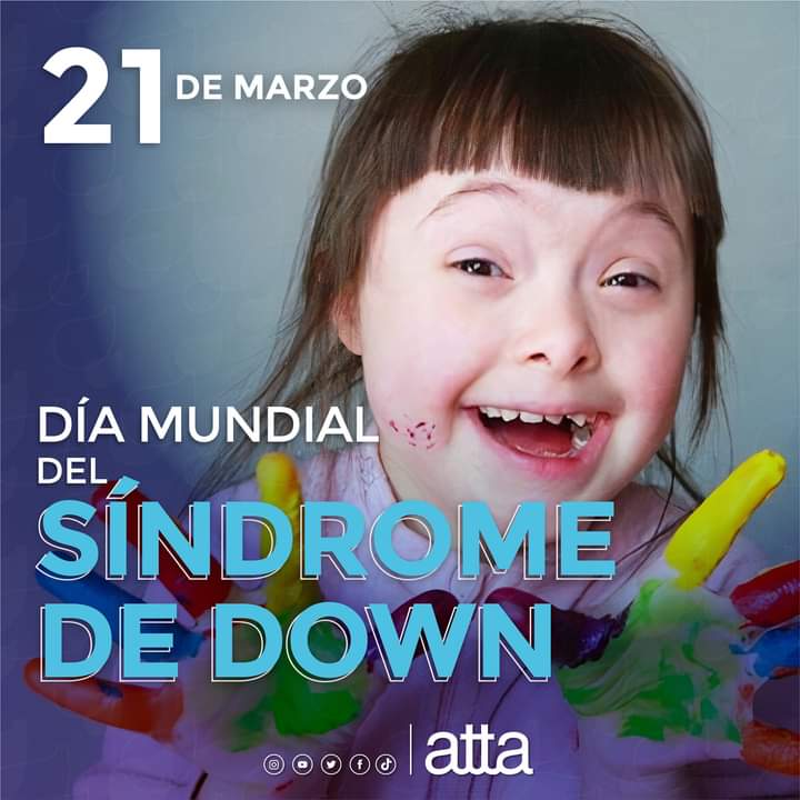 attaecu's tweet photo. El #21de #Marzo es el día del #Síndrome de #Down. ¿Sabes por qué se celebra el 21/3? Porque se trata de una alteración de genes en el cromosoma número 21. En vez de tener 2 cromosomas, las personas con síndrome de down tienen uno extra. 💚💚 https://t.co/hnkNeOscje