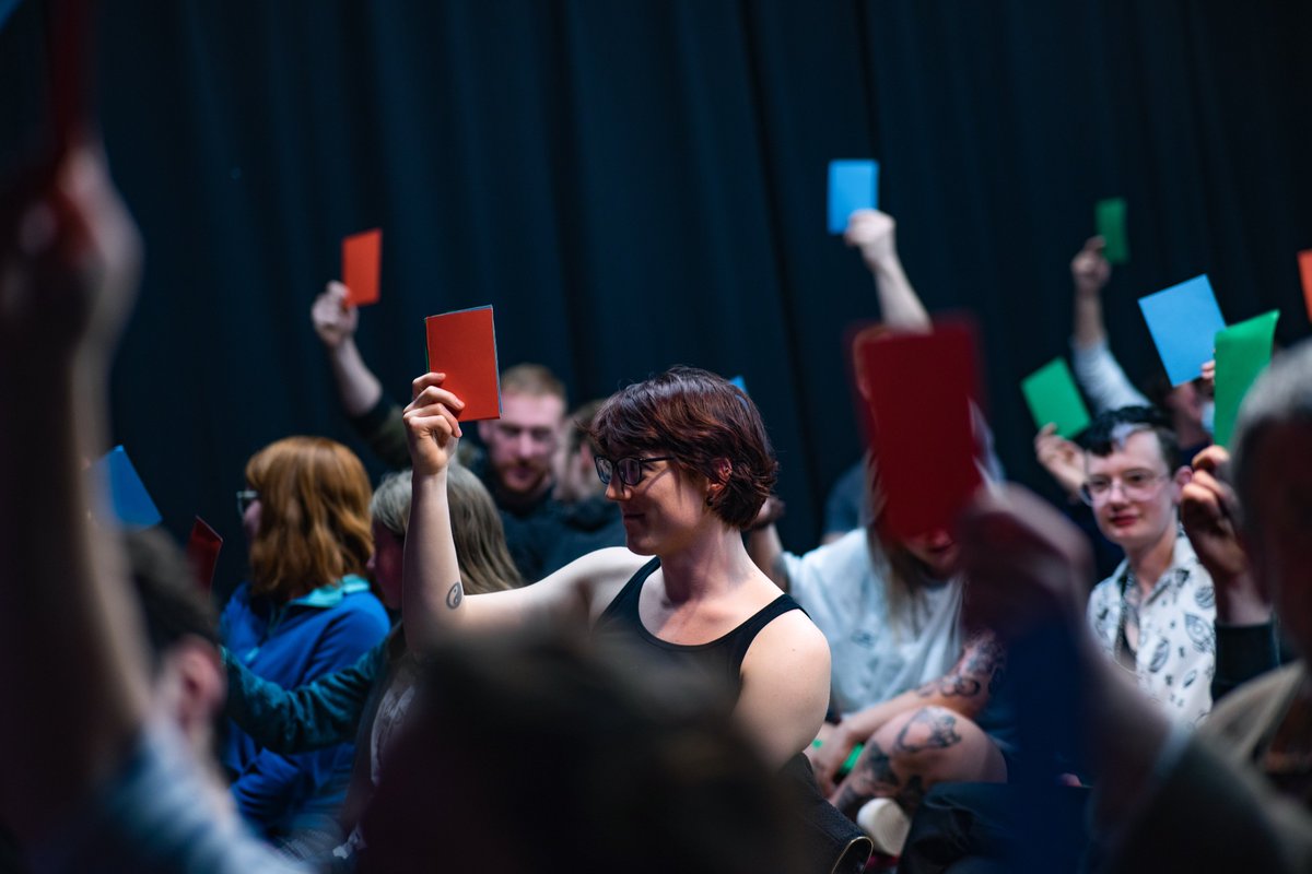 SporkPoetry's tweet photo. The Spork! Slam on Saturday @exeter_phoenix was magic🤩💛

Huge thanks to Ed Tripp, @storygiverpoet &amp; all the slammers who gave it their all. Cheers to the lovely audience who came &amp; voted. And congrats to the new Spork! Slam Champion @shadaybarrowes... what an incredible night! https://t.co/U7hRl7jTU8