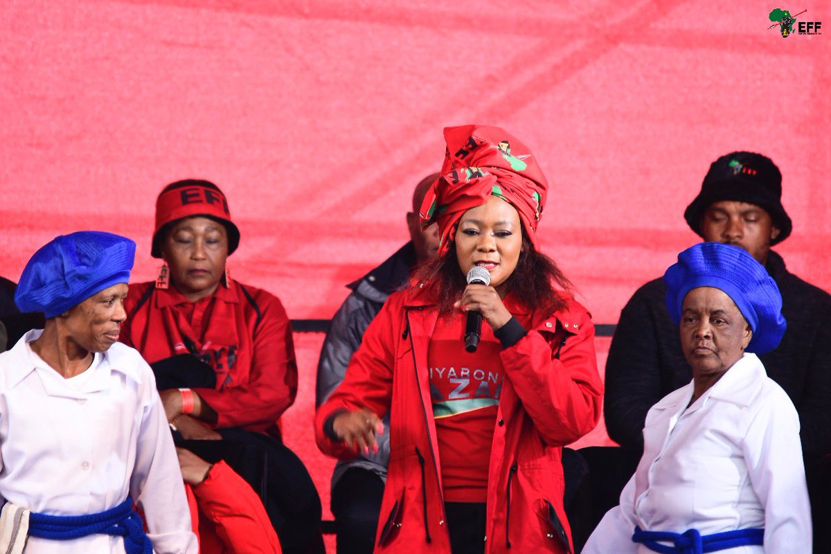 EFFSouthAfrica's tweet photo. [In Pictures]: TG @OmphileMaotwe at the #EFFSharpevilleDay today. https://t.co/P9bpSzw3ck