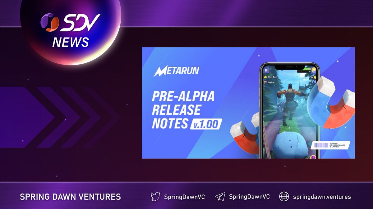 DancingStarVC's tweet photo. 📢SDV NEWS📢

🔜 #METARUN Closed-Alpha Testing!

@MetarunGame  will share some game release notes from their Devs.

Learn more 👉https://t.co/TRPsMMXChD

#SDV #SpringDawnVentures https://t.co/e5ojF8nfuF