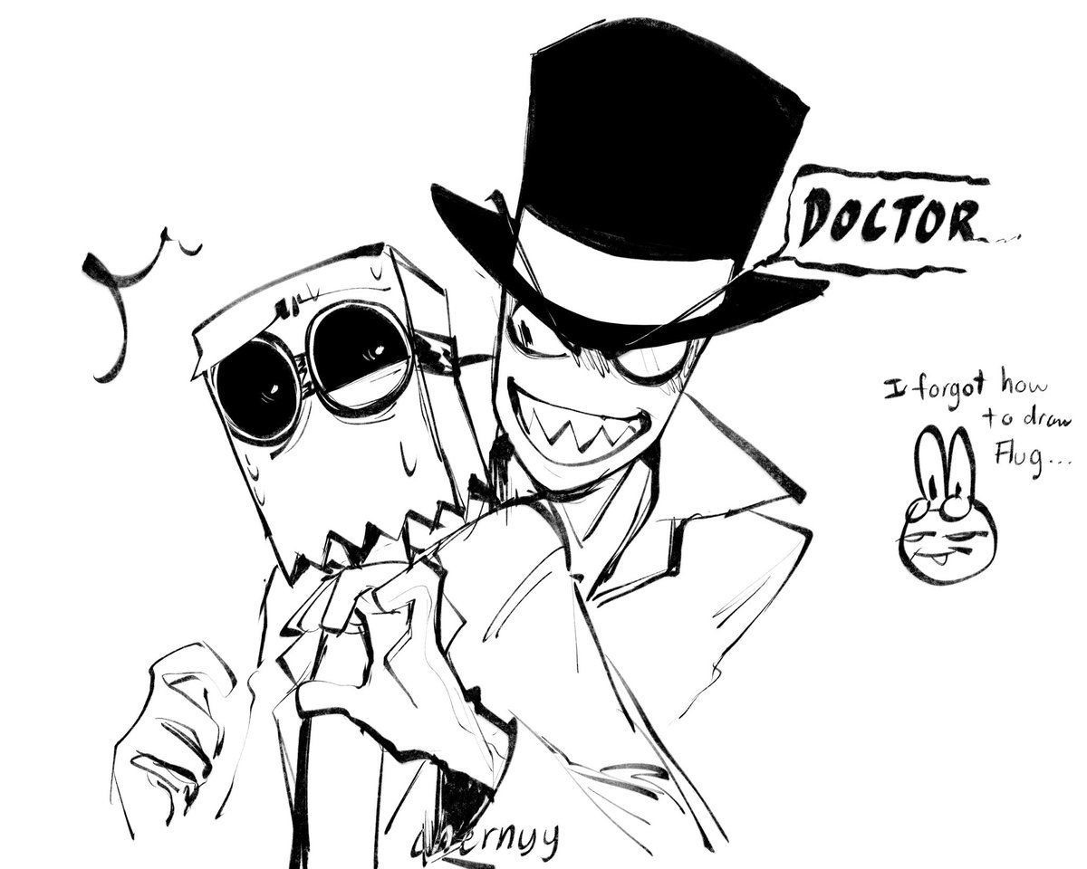 shiroirotasu's tweet image. Inconsistent artstyle
#villainous #drflug #blackhat