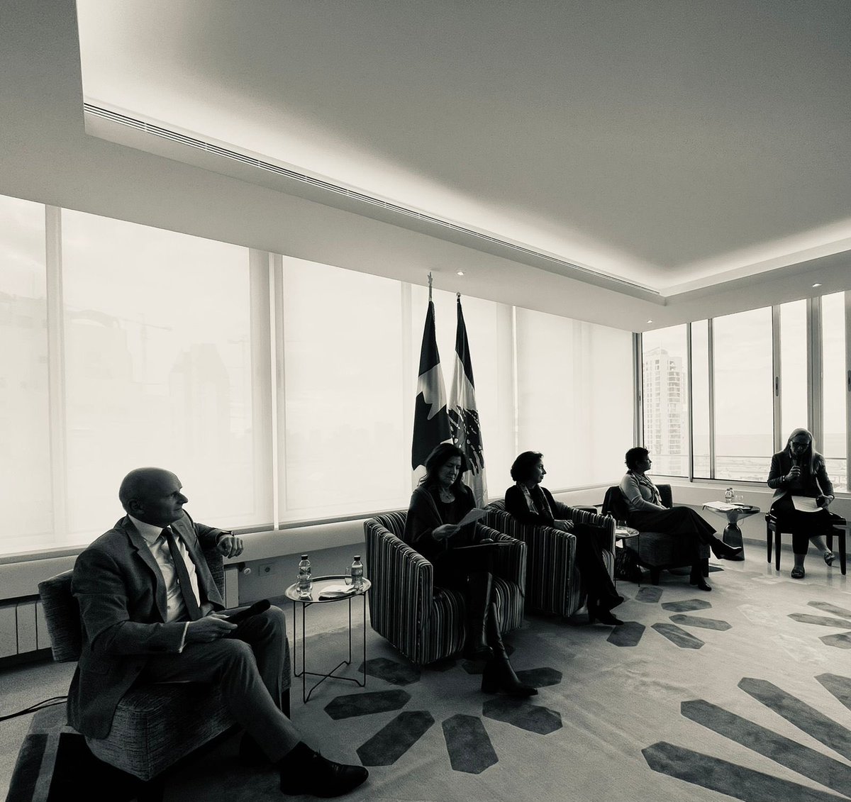 CanadaLebanon's tweet photo. 1/2 @CanadaLebanon launched the Women in Diplomacy Beirut Forum #WDBF with a panel on Challenges and trends of the role of women in diplomacy. A special thank you to our distinguished panelists from all walks of life for sharing their respective personal & professional journeys: https://t.co/71p2TRFYpR