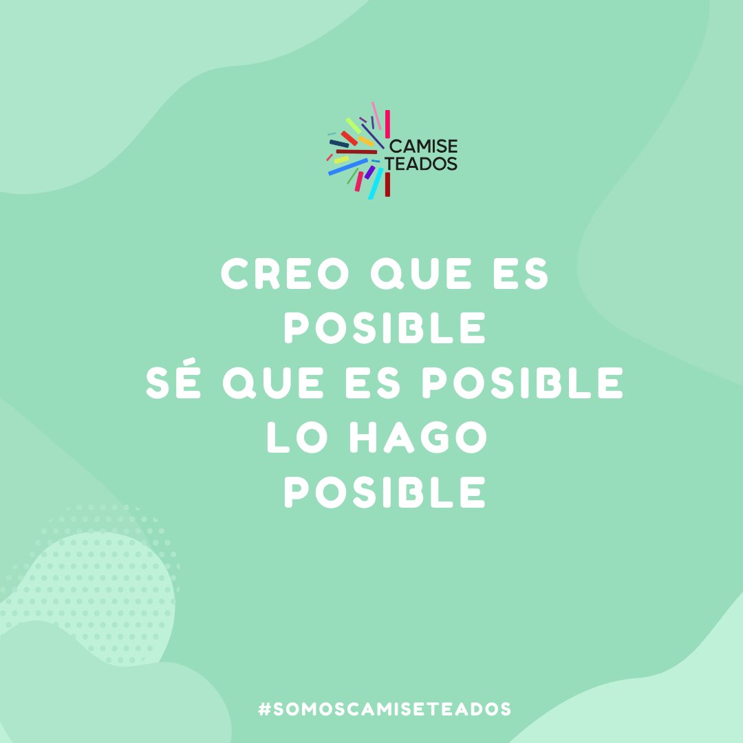 ¡Buenos días a los que creen y hacen un mundo mejor!
#Felizviernes  porque SIEMPRE es posible 💪