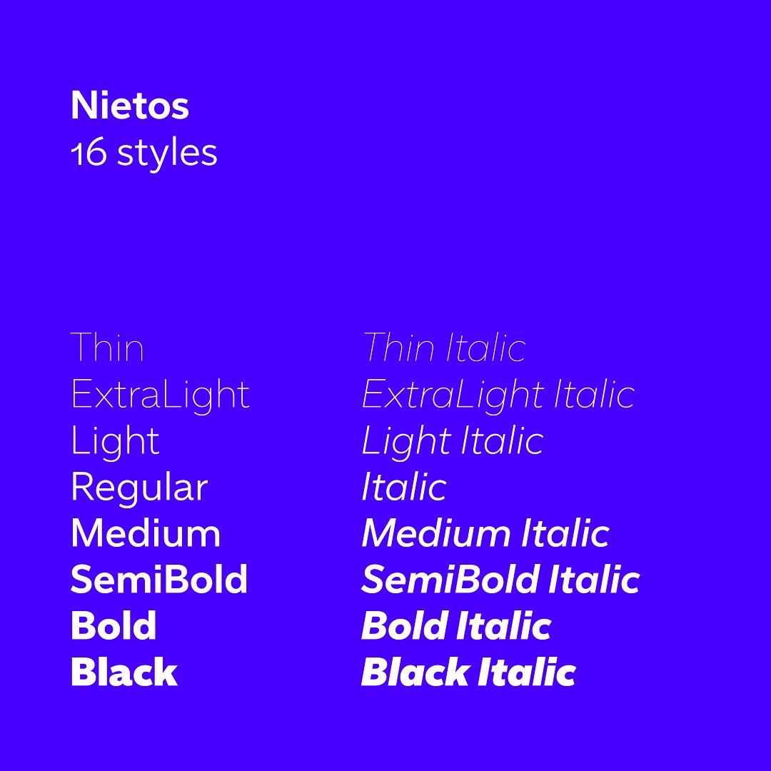 My new font release Nietos is now available on MyFonts🙂

myfonts.com/fonts/mika-mel…

#font #fonts #design #typeface #Graphicdesign <a href="/MyFonts/">MyFonts</a>