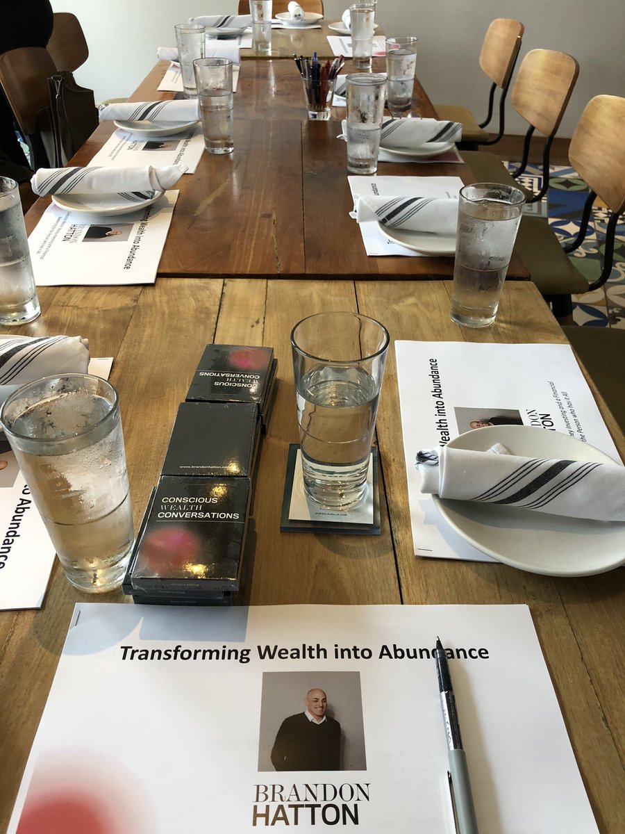 Guess who is coming to dinner?  Took #consciouswealth course to an abundant group in San Diego. This discussion-based course is really powerful!