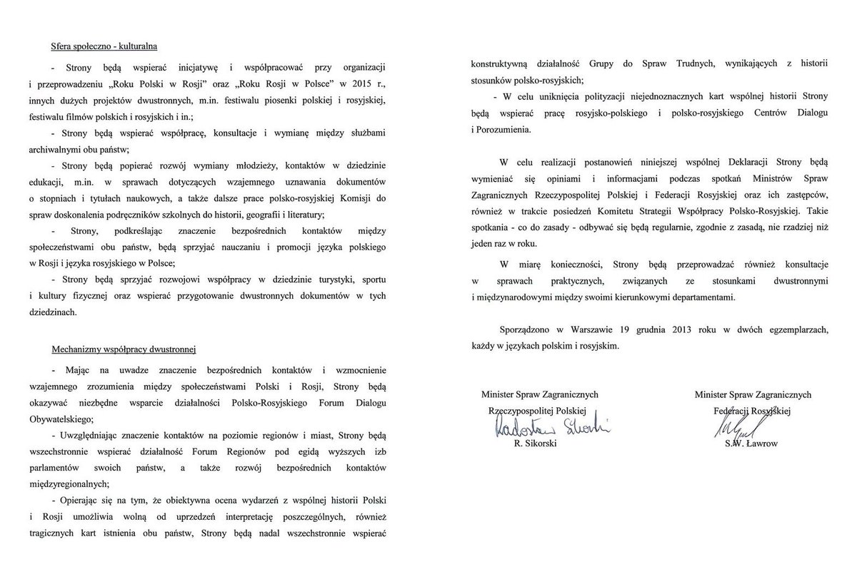 SamuelPereira's tweet image. W skrócie: jak zauważył Jurasz porozumienie „Program 2020 w stosunkach rosyjsko-polskich” powielało doktrynę Putina. Chodzi głównie o punkty 1 i 3 „Polityki zagranicznej i polityki bezpieczeństwa” oraz pkt. 3 i 4 „ Mechanizmów współpracy dwustronnej” #Program2020