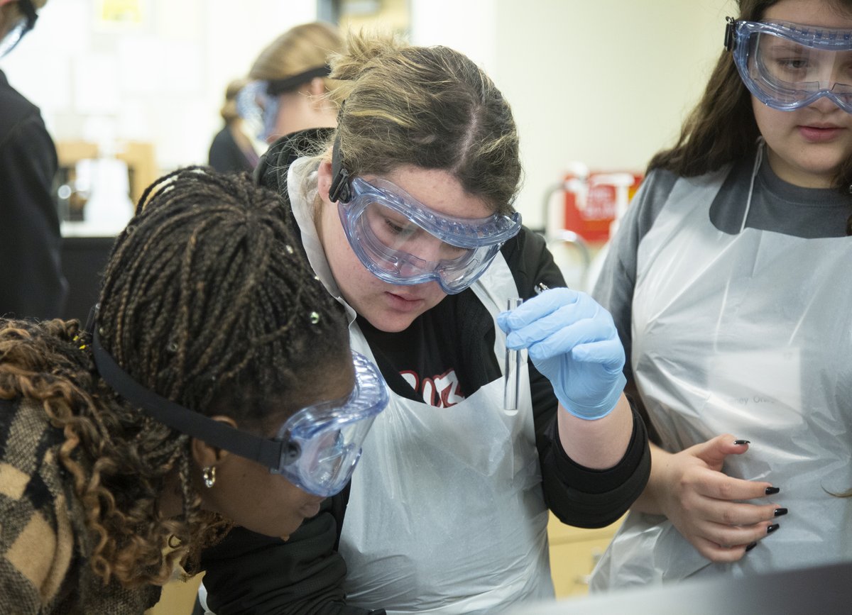 High school students from across the region attended Temple College's inaugural #Science Challenge competing for three, $4,000 scholarships. Students took a written exam &amp; participated in a three-part lab experience, which focused on biology, chemistry, geology &amp; physics. #STEM