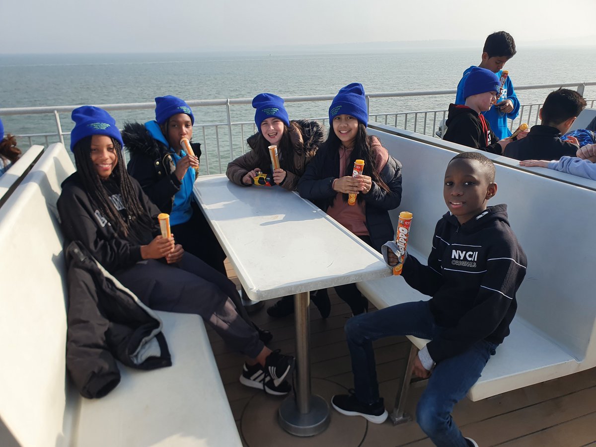 stjhighgate's tweet photo. Leaving mainland England for the long voyage across the Solent. Maybe some ice creams will help pass the time! I'm sure that's what they did on HMS Victory ... https://t.co/sdsJmmDtnN