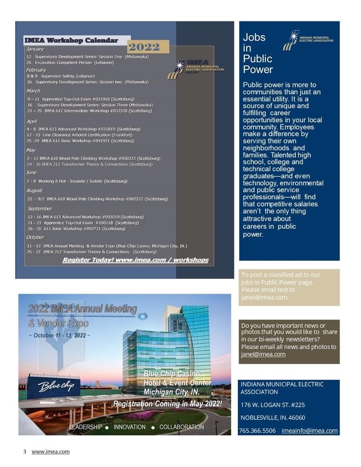 INTERESTED IN UPCOMING IMEA WORKSHOPS &amp; MONTHLY NEWSLETTERS? 
IMEA provides all members access to the latest newsletters / workshops by going to: imea.com / Click the tab "Latest News" &amp; "Workshops" on the IMEA home page! Visit: imea.com