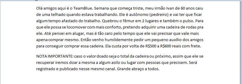 machine_cast's tweet photo. Desde já agradeço a todos!
Pix : fone- 51999015018
Picpay - @teamblue https://t.co/ZulI5OFhAQ