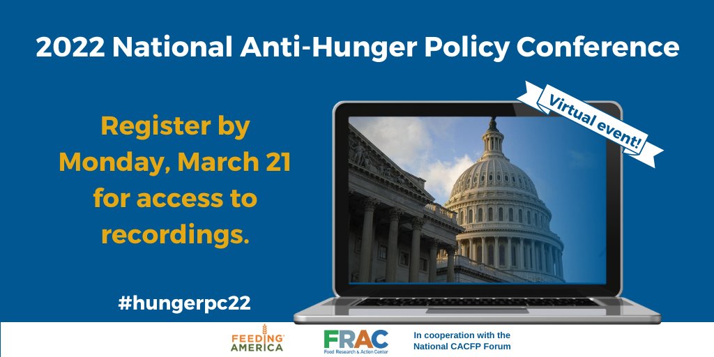 fractweets's tweet photo. Were you unable to attend #hungerpc22 last week? Register by the end of today, March 21, for access to recordings for all the sessions, including the Opening Plenary and Keynote Address. https://t.co/Hbbhvs2iW3 https://t.co/suSjAWawAI