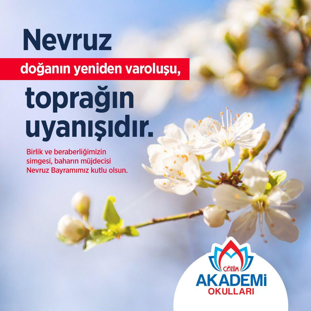 Nevruz doğanın yeniden varoluşu, toprağın uyanışıdır. 

Birlik ve beraberliğimizin simgesi, baharın müjdecisi #NevruzBayramımız kutlu olsun. 🌱💚 

#Gaziantep #ÇözümAkademiOkulları #Nevruz