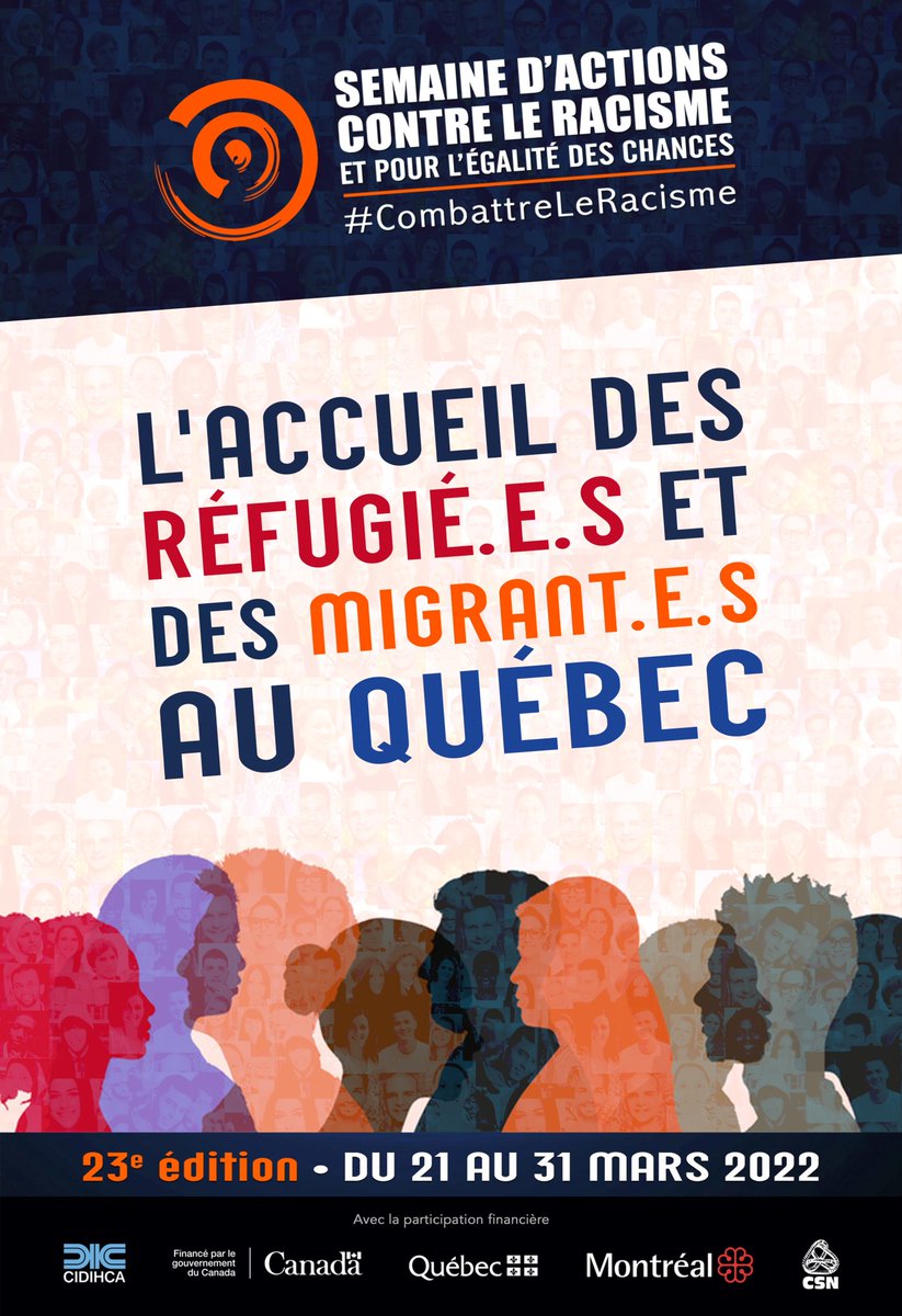 🔹 #SemainedActionsContreLeRacisme🔹

👉 Des expositions (virtuelles et en présentiel), tables rondes, conférences et activités auront lieu pour lutter contre l' #intolérance et pour l' #égalitédeschances!

Activités: bit.ly/3w6Me5w 

#CombattreLeRacisme #racisme