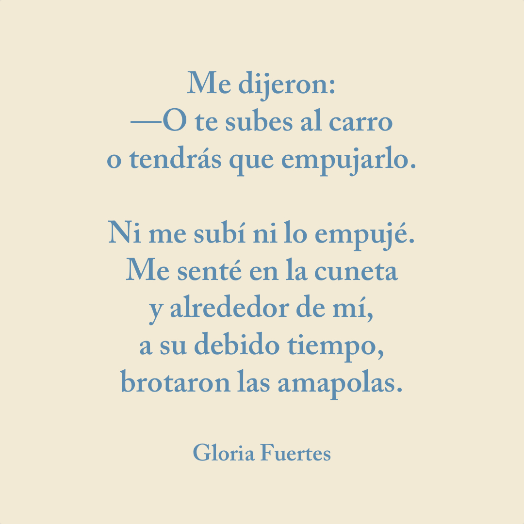 Hoy, en en el Día Mundial de la Poesía, volvemos a Gloria. Hoy, y siempre 💙
#DíaMundialDeLaPoesía