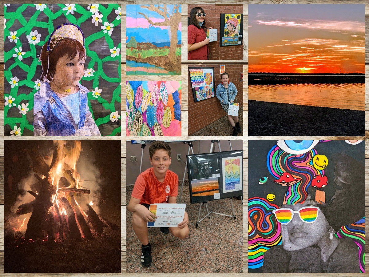 OGAOCPS's tweet photo. Here is a little peek at the Arts in Our Schools Month reception at the RBELC. Beautiful artwork created by Avery, Kai, Lucas, Maddox, McKayla, and Veronica will be on display during the month of March. #ocpsArts #ThePlaceForYou https://t.co/niISD9KVdt