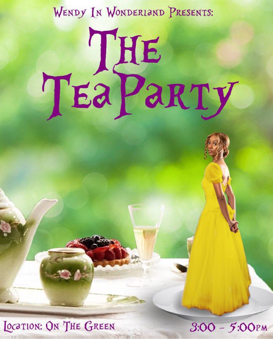 Jaee_07's tweet photo. Are you ready to experience Wendy In Wonderland ?👀 Meet me on the green @3PM-5PM TODAY to get all the tea at THE TEA PARTY! You do not want to miss it! Don’t be late ✨🦋🗝

#WendyInWonderland
#WendalynForMissASU
#WendyIsTheWay https://t.co/pf4fJHQf9t