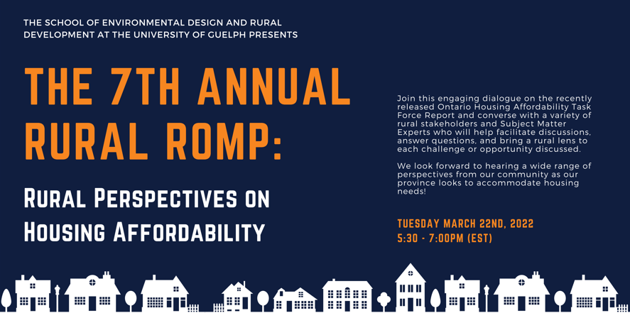 ROInstitute's tweet photo. Join the conversation to discuss the recent Ontario Housing Affordability Task Force Report and what this means for rural communities! The virtual event will take place on March 22, 2022 at 5:30-7:00 pm. Learn more here: https://t.co/XGQgBDGHRh https://t.co/MGa49BKmuP