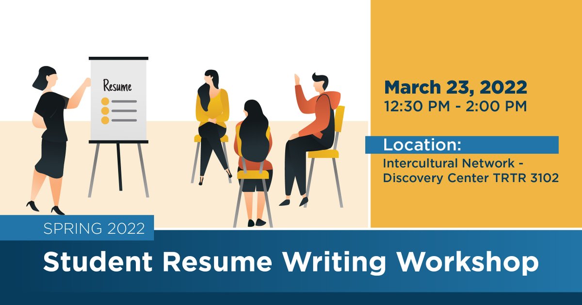 TCCollege's tweet photo. Join us Wed, 3/23 at 12:30PM for a student resume writing workshop with #TCCTrinityRiver Career Services. You'll be provided guidelines for writing a professional resume. Learn more at https://t.co/5LF0k61J9q https://t.co/TaSFKovEH9