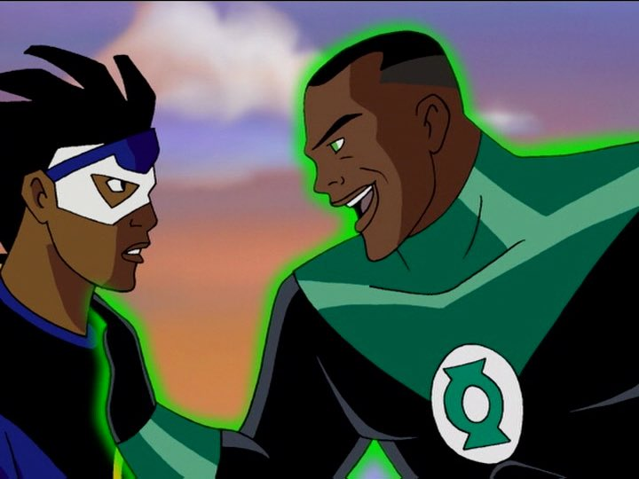 JohnStewartBRA's tweet photo. Herói Caído é, sem dúvidas, um dos melhores episódios de Super Choque! Virgil, que cresceu idolatrando John Stewart enquanto super-herói negro, fica devastado ao confrontar seu ídolo e ver que ele realmente se corrompeu e se tornou um criminoso. (+) https://t.co/ANg5QWBXjw
