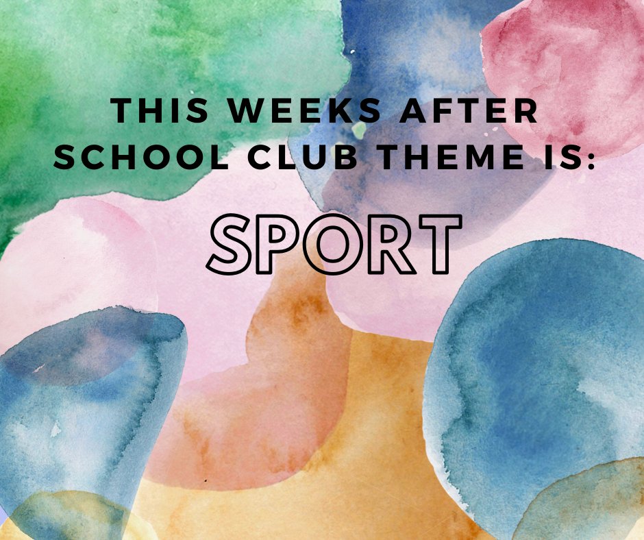 With our new outside space so close to being ready this weeks theme of sport felt fitting. ⚽

We will have lots of games of football, dodgeball and maybe some boccia. 🥅