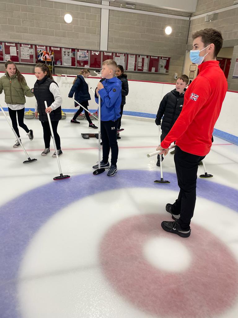 P7 enjoyed a curling session with Olympian silver medalist <a href="/G_d_hardie/">Grant hardie</a>. Some future stars in the making! 🥇🥈🥌