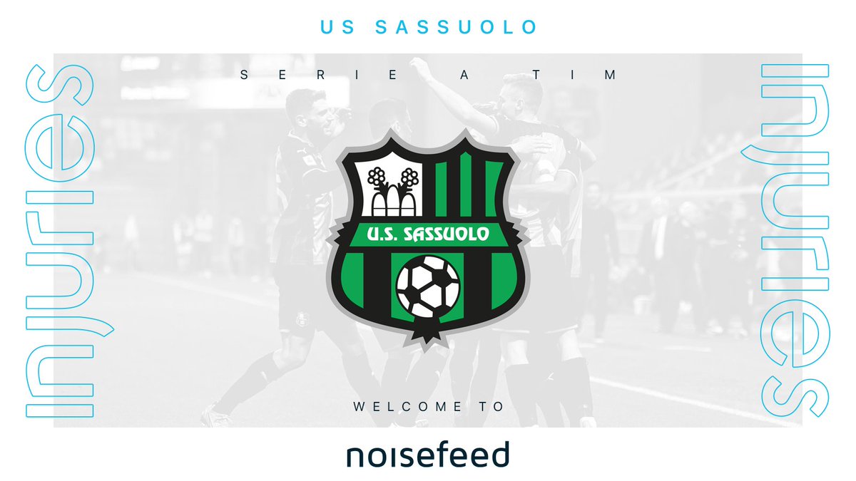 We are pleased to announce our latest partnership with a forward-thinking club representing Italian excellence.

Benvenuto  
<a href="/SassuoloUS/">U.S. Sassuolo</a>
 ⚫️🟢

#sassuolo #forzasasol #neroverdi #Noisefeed #Injuries #BigData #football #soccer #calcio #innovation #digital #startu