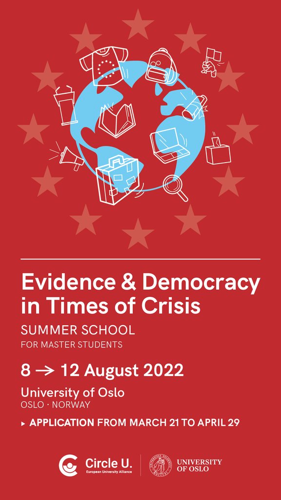 CircleU_eu's tweet photo. 📢Apply for Circle U. Summer Schools for BA MA PhD students❗️

#CircleU is offering free-of-charge #summerschools on #climate, #democracy and #global health based at @HumboldtUni in Berlin, @UniOslo and @Univ_Paris
Find out more and secure your spot here👇
https://t.co/GrLyFMGtIS https://t.co/8Lhyxa8SIi