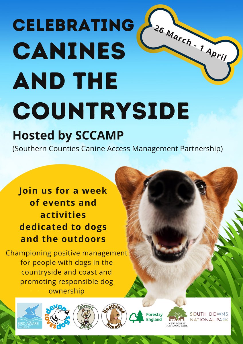 Do you love your dog and love the countryside? Be sure to check out social media across these fabulous organisations from 26th March - 1st April! Amazing content/events/activities and videos coming your way! #LoveDogsLoveNature #CountrysideCode