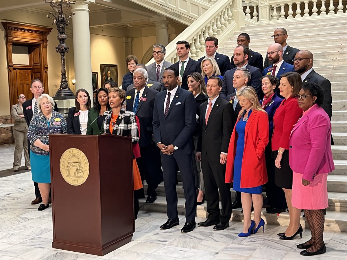 Great to join @andreforatlanta @sonya4ga @SenNanOrrock @BetsyforGeorgia and so many Council members and state leaders to share our vision for #oneatlanta