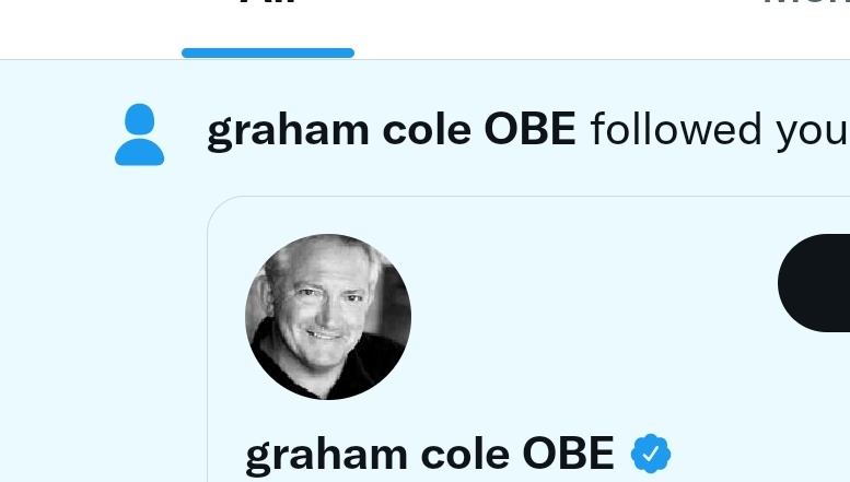 SC_SCI's tweet image. And my year has been made, when the great @GrahamcoleAct follows you on Twitter. The pinnacle🥳🥳. Avid childhood 'The Bill' watcher, and still love the reruns.