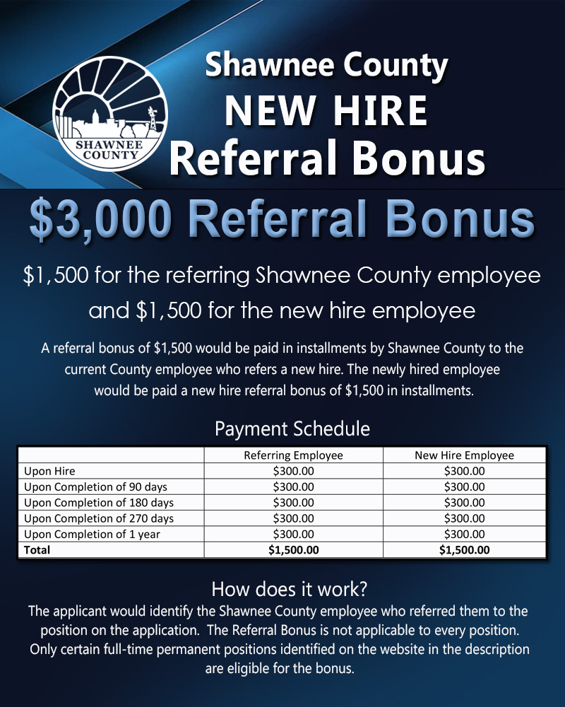 Friends/Family looking for work?  Refer them to SNDOC and be eligible for a bonus!  Great pay, great benefits, great place to work ... and now a referral bonus.  Come Join Us!
