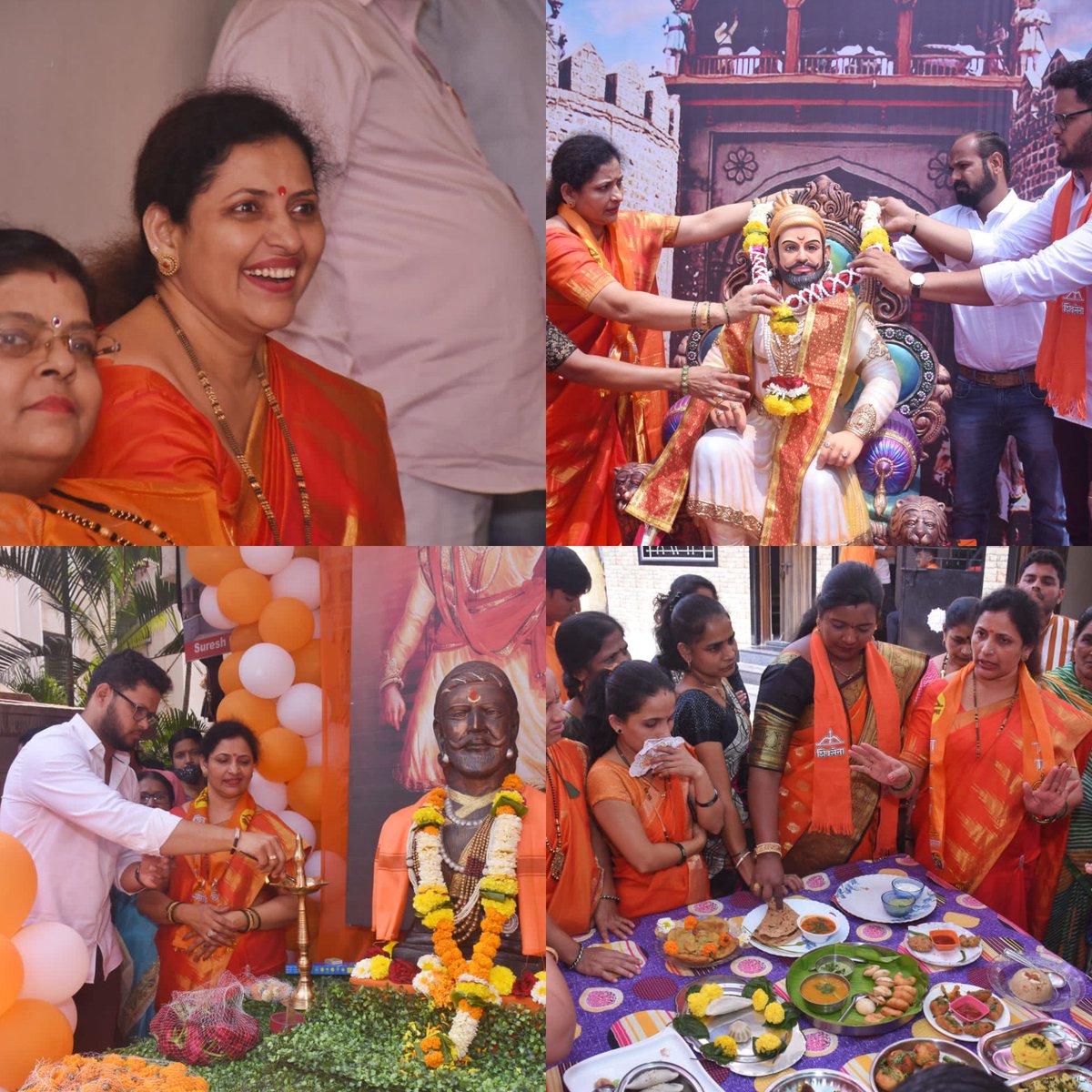 WalekarManisha's tweet photo. आज दि. २१ मार्च २०२२ रोजी महाराष्ट्राचे आराध्य दैवत छत्रपती शिवाजी महाराज यांची तिथीप्रमाणे जयंती साजरी करण्यात येत आहे. त्या निमित्ताने अंबरनाथ शहरामधील विविध भागांमध्ये छत्रपती शिवाजी महाराजांच्या प्रतिमेंचे पूजन करण्यात आले आणि अनेक कार्यक्रम देखील आयोजित करण्यात आले आहेत. https://t.co/6QHlsbC7Op