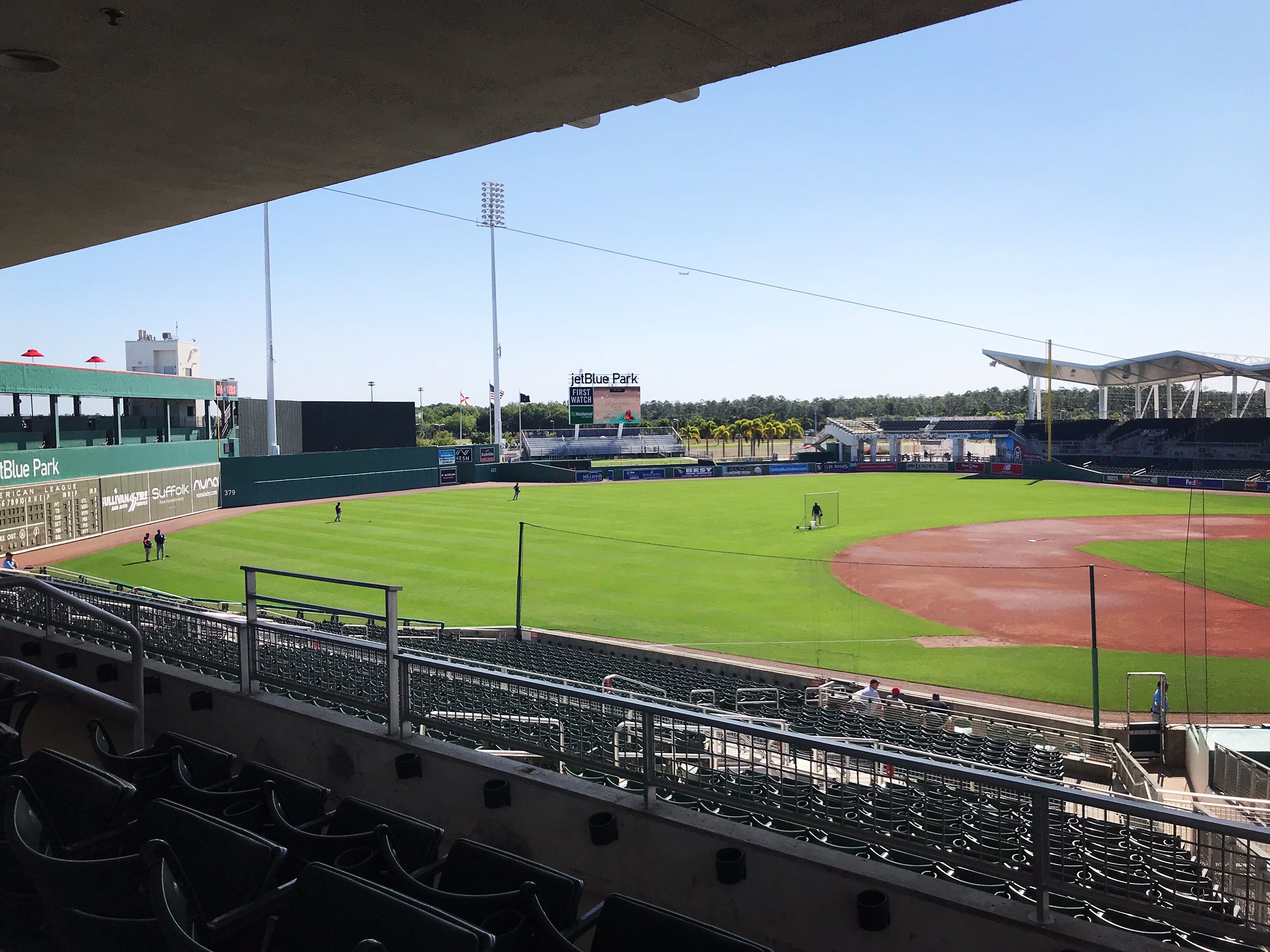 David O'Brien on Twitter: Nice, breezy day at JetBlue Park in Fort Myers.  #braves at #redsox  / X