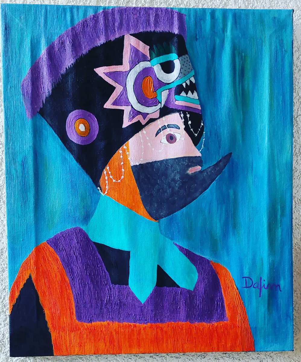 DavidFierroM's tweet photo. Chinelo. Óleo sobre tela 60x50 cm https://t.co/LuUtgeOUu1