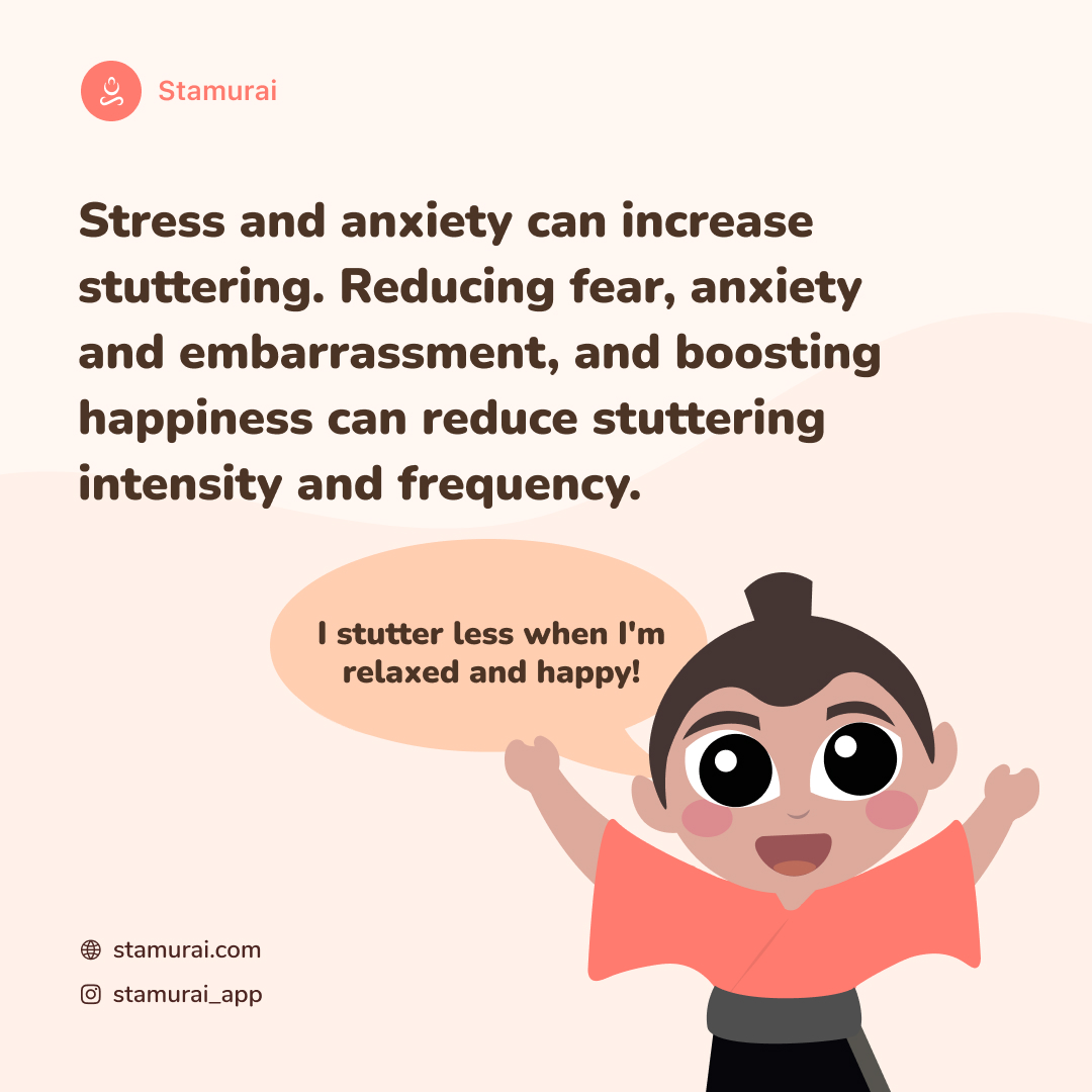 Stress and anxiety can increase #stuttering. Reducing fear, anxiety, and embarrassment, and boosting happiness can reduce stuttering intensity and frequency. On the #InternationalDayofHappiness learn the secrets of overcoming negative emotions while speaking.