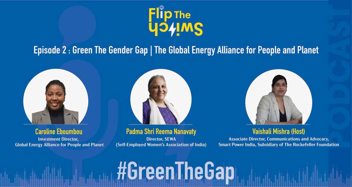 How can #EnergyAccess help address inequities for #women, especially in providing electricity for productive use?

Tune in to the 2nd episode of <a href="/smartpowerorg/">SMART POWER INDIA</a>'s #FlipTheSwitch with the Alliance's <a href="/CarolineEboumb/">Caroline Eboumbou</a> and <a href="/SEWABharat/">SEWA Bharat</a>'s Reema Nanavaty.

bloombergquint.com/bq-brand-studi…