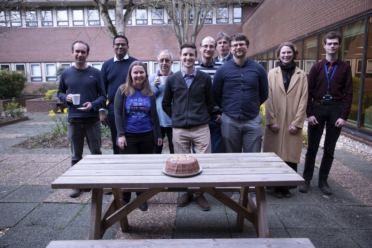 RSECulham's tweet photo. @UKAEAofficial @alysbrett No celebration would be complete without cake! Chocolate cake with chocolate buttercream and sparklers 🎆️ courtesy of @mattasdata #RSE10years https://t.co/O88qhg8KBP
