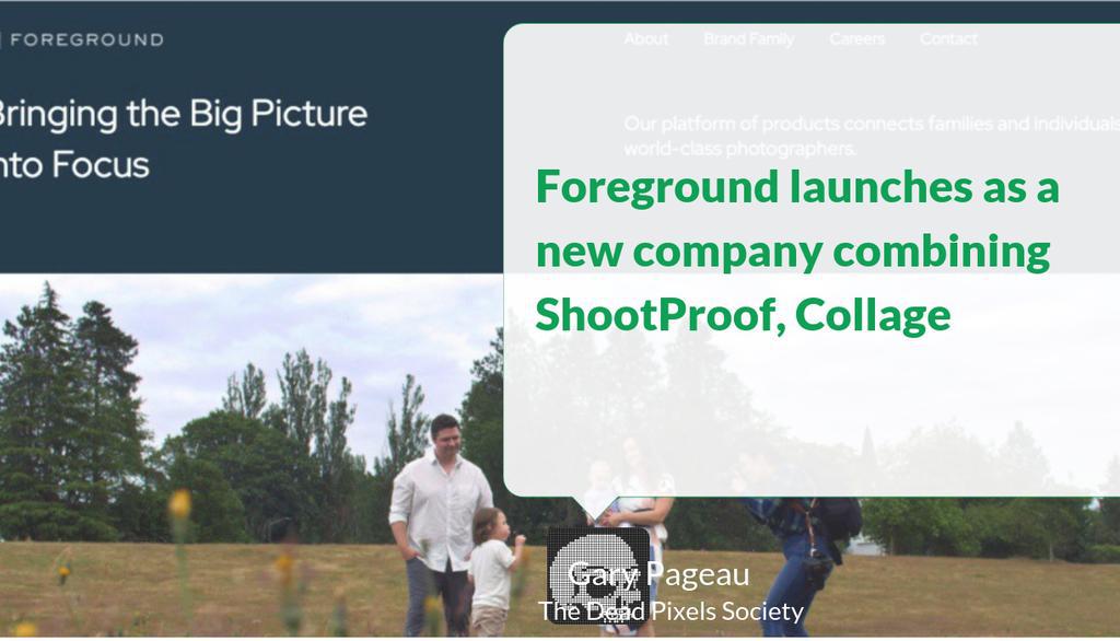 garypageau's tweet image. Foreground will also continue the suite of brands previously acquired by Shootproof: photo studio management provider Táve, custom photo product provider Design Aglow, and Cole&apos;s Classroom.

Read more 👉 bit.ly/3flpqVB

#ShootProof #DesignAglow #Foreground