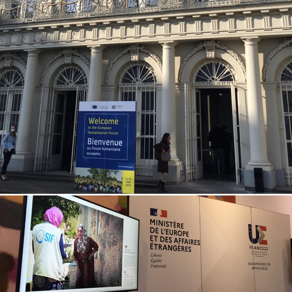 SIF_ONG's tweet photo. [Le @SIF_ONG présent au Forum Humanitaire Européen]
Les équipes du SIF sont présentes aujourd’hui à Bruxelles au Forum Humanitaire Européen évènement majeur des professionnels de l’humanitaire co-organisé par la @EU_Commission &amp; la France en tant que Présidente du Conseil de l’UE https://t.co/HVusVnI0BB
