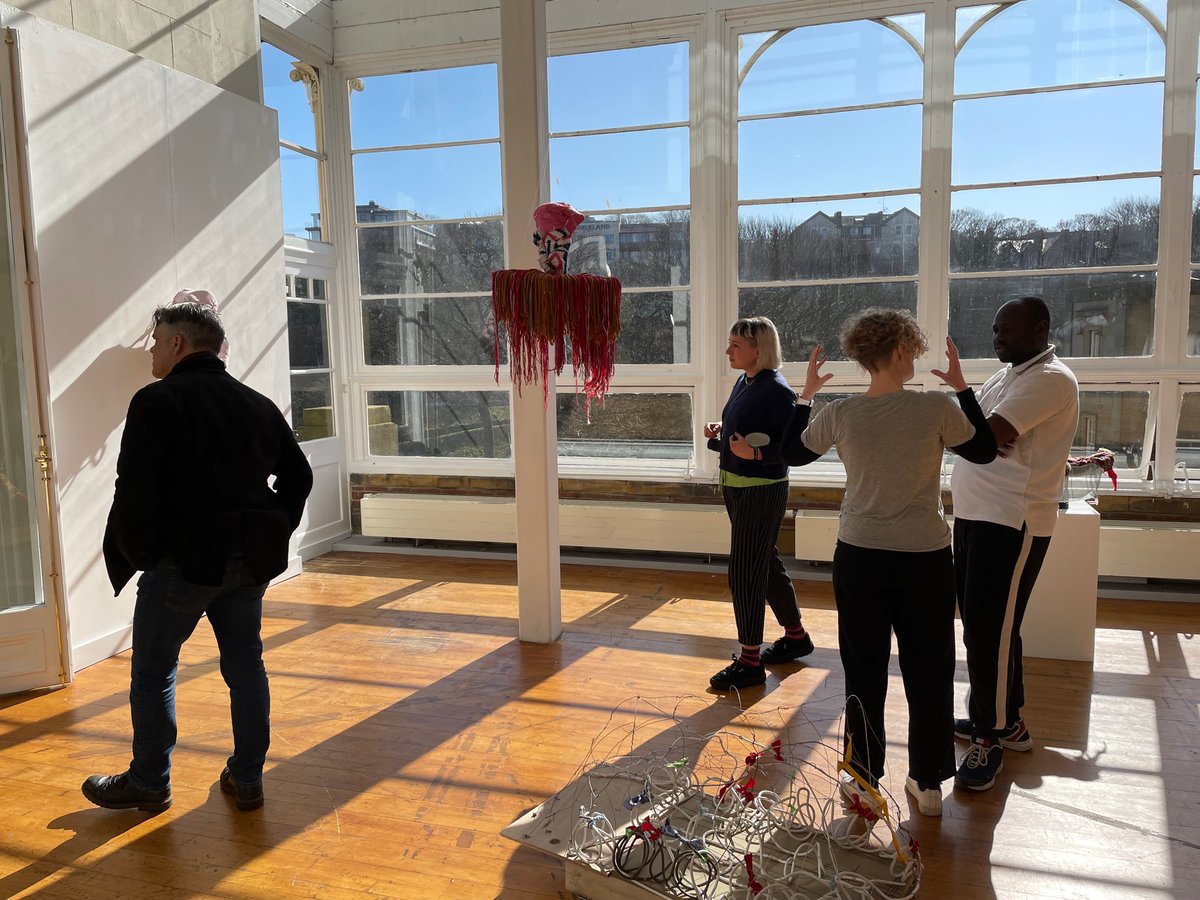 crescent_arts's tweet photo. Big thank you to everyone who came along to the opening night of Andrew's new exhibition last Friday, keep an eye out on our social media for events, updates and exhibition insights!😁 https://t.co/xCKjnPZOci... #AndrewOmoding #ActionSpace #CrescentArts https://t.co/F42aCPSMeK