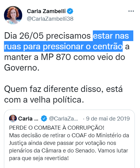 desmentindobozo's tweet photo. Oi @CarlaZambelli38, tudo bem? Agora que você está filiada ao PL de Valdemar da Costa Neto você continua com as mesmas opiniões que tinha em 2019 sobre o CENTRÃO? Bateu a curiosidade aqui 🤔 https://t.co/ny4bgwF8VT